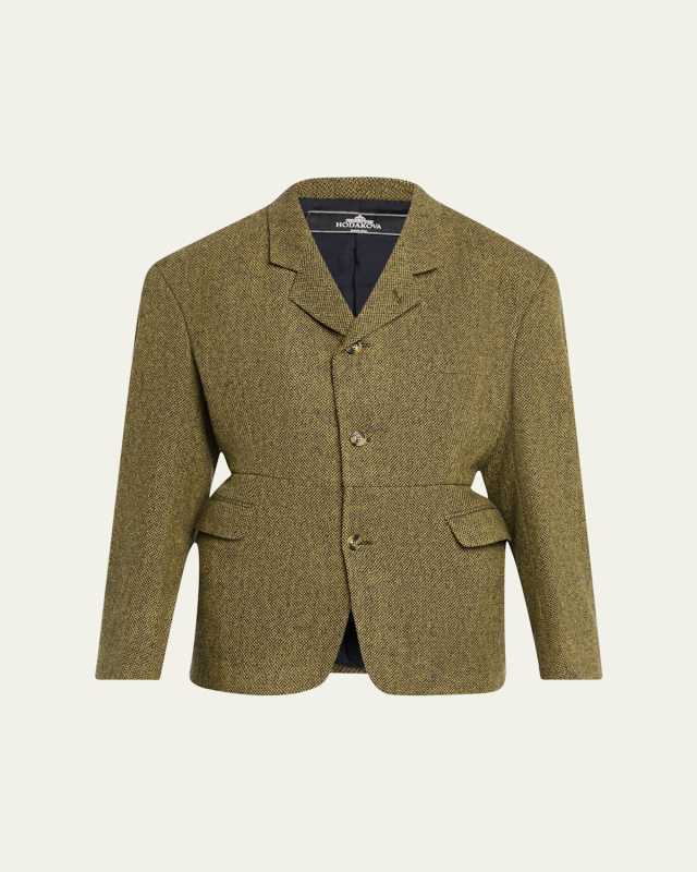 Exaggerated Shoulder Blazer